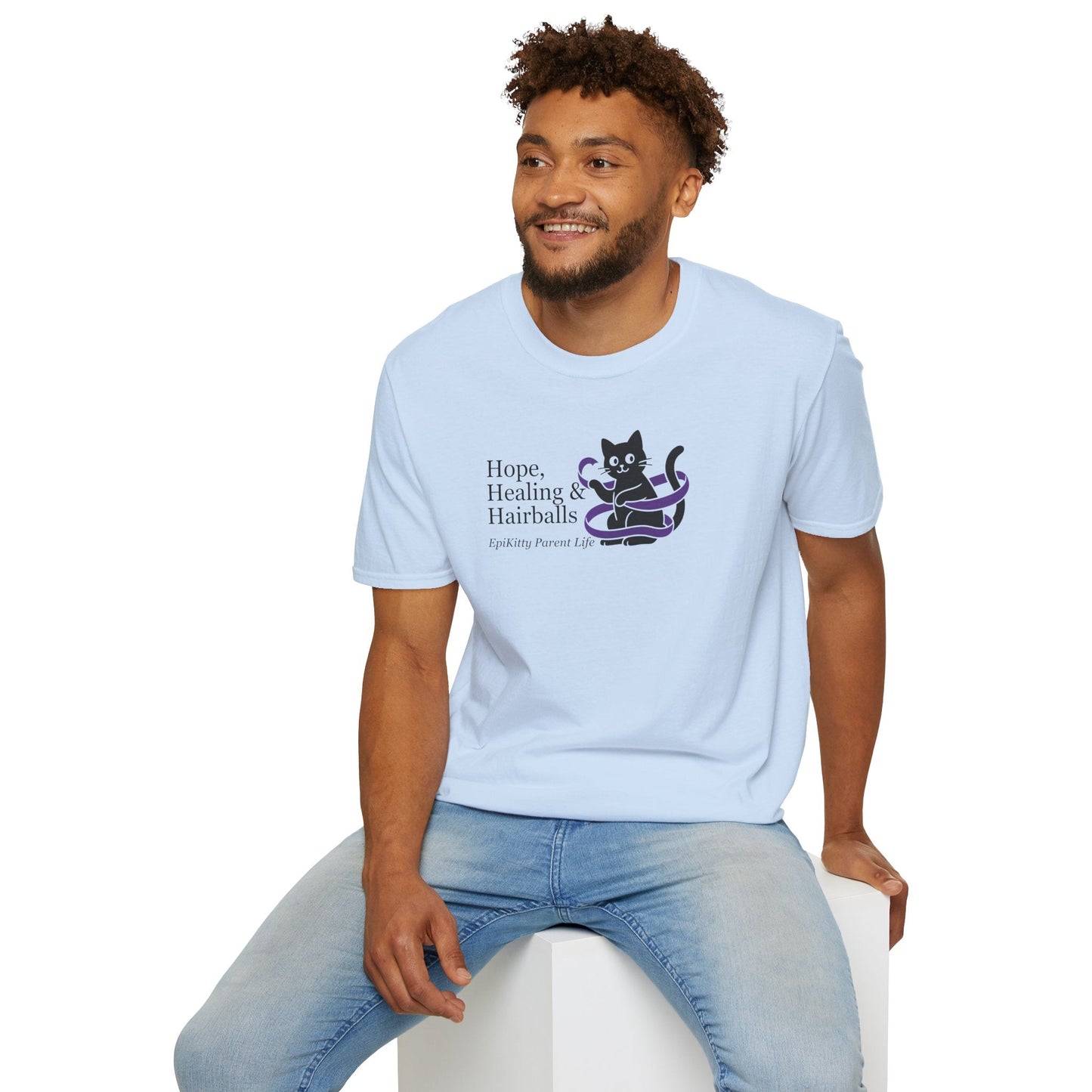 Hope & Hairballs Cat T-Shirt – Epikitty Parent Awareness Tee