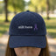 Still Here – Casquette en velours côtelé brodée de ruban lavande