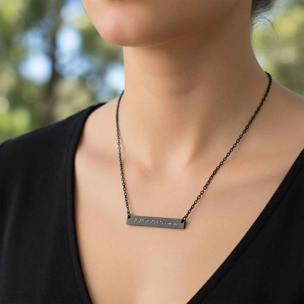 Collier Morse Code AWARENESS – Sensibilisation à l'épilepsie