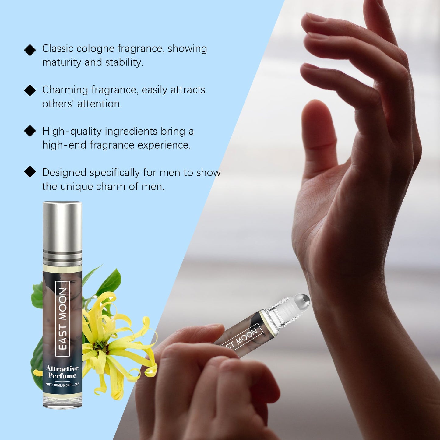 Eau de Cologne Fresh Charm pour hommes - Parfum portable