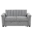 U_STYLE Convertible Soft Cushion Sofa Pull Bed ,for Two People to Sit On - Korvel
