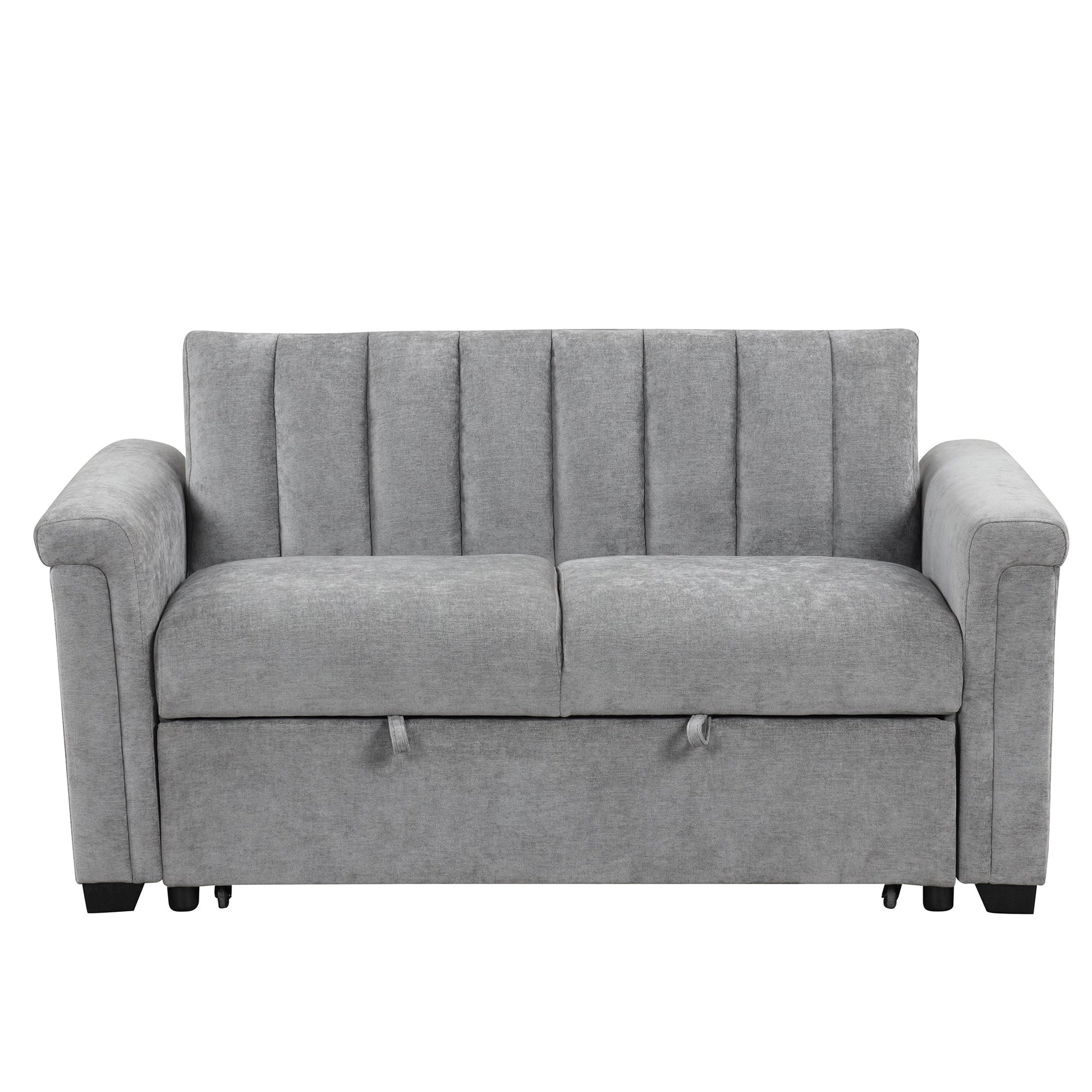 U_STYLE Convertible Soft Cushion Sofa Pull Bed ,for Two People to Sit On - Korvel