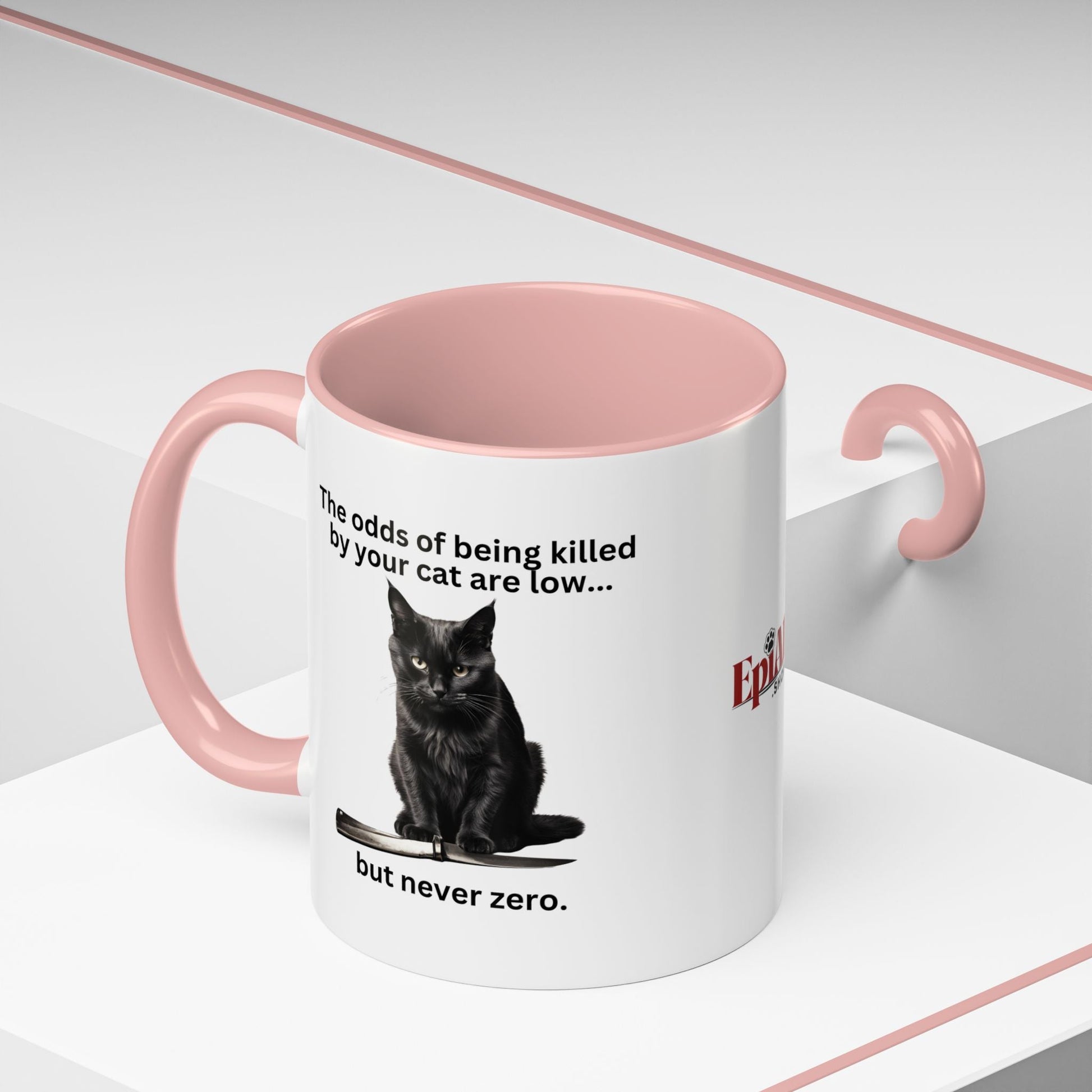 Charming Cat-Themed Accent Coffee Mug (11oz & 15oz) - Korvel