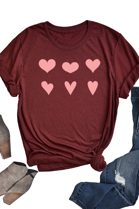Camiseta de 6 corazones 1248