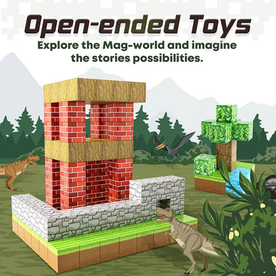 My World Magnetic Building Blocks Assembly Cube Building Magnetic Toys Mini Models Versatile Magnetic Blocks - Korvel