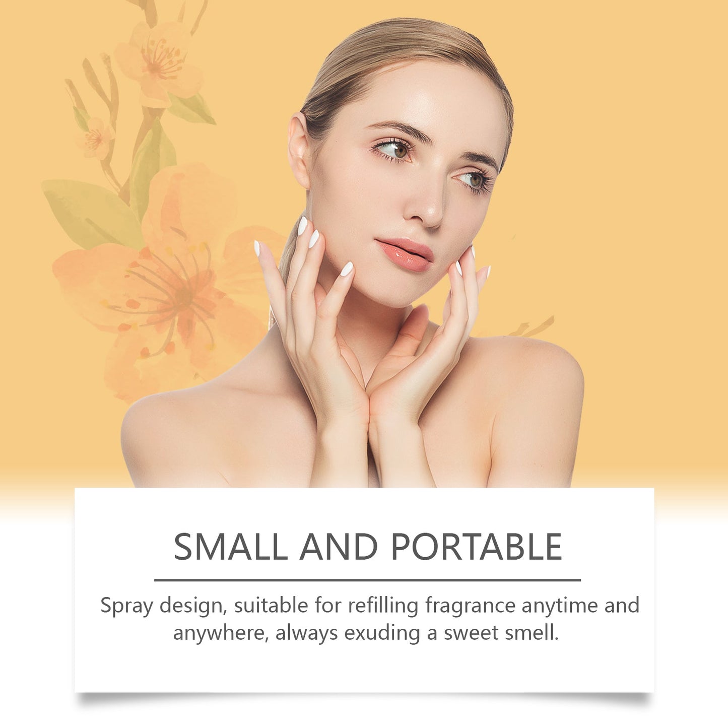Orange Body Perfume Spray Light Fresh fragrance Keep fragrance portable fruit fragrance spray - Korvel
