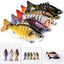 10cm Luya Bait Multi-Section Fish Plastic Hard Bait 15.5g Seven Sections Luya Bionic Bait Section Long Distance Cast Fake Bait Bait - Korvel