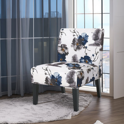 Elegant Accent Chair in Blue and Multi-Color