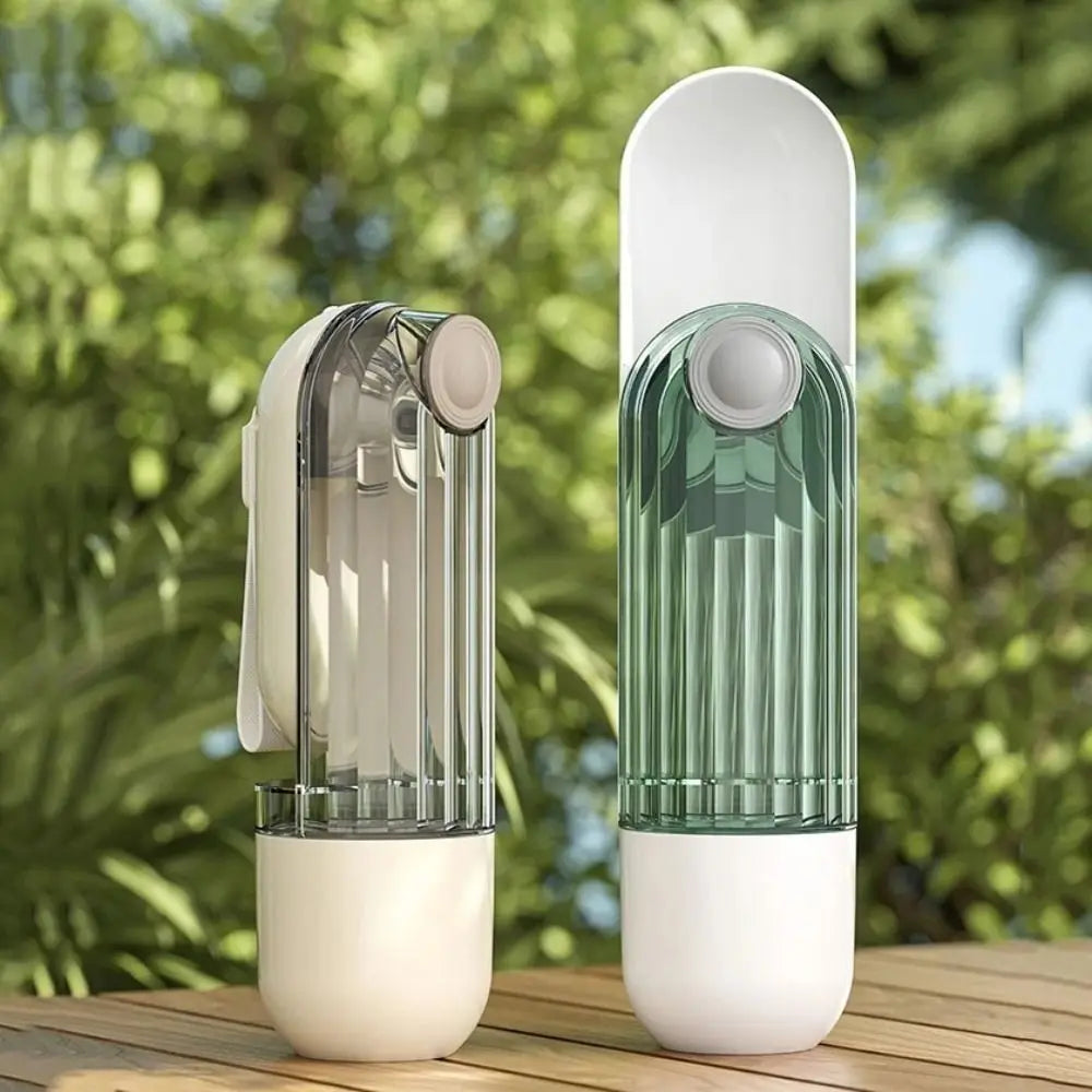 Portable Dog Water Bottle Dispenser - 2 in 1 Leakproof Design