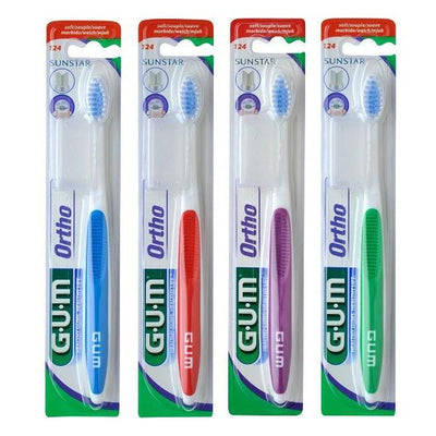 GUM Orthodontic 124 Soft Toothbrush - Assorted Colors