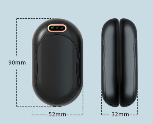 Mini Portable Rechargeable Hand Warmer with Digital Display