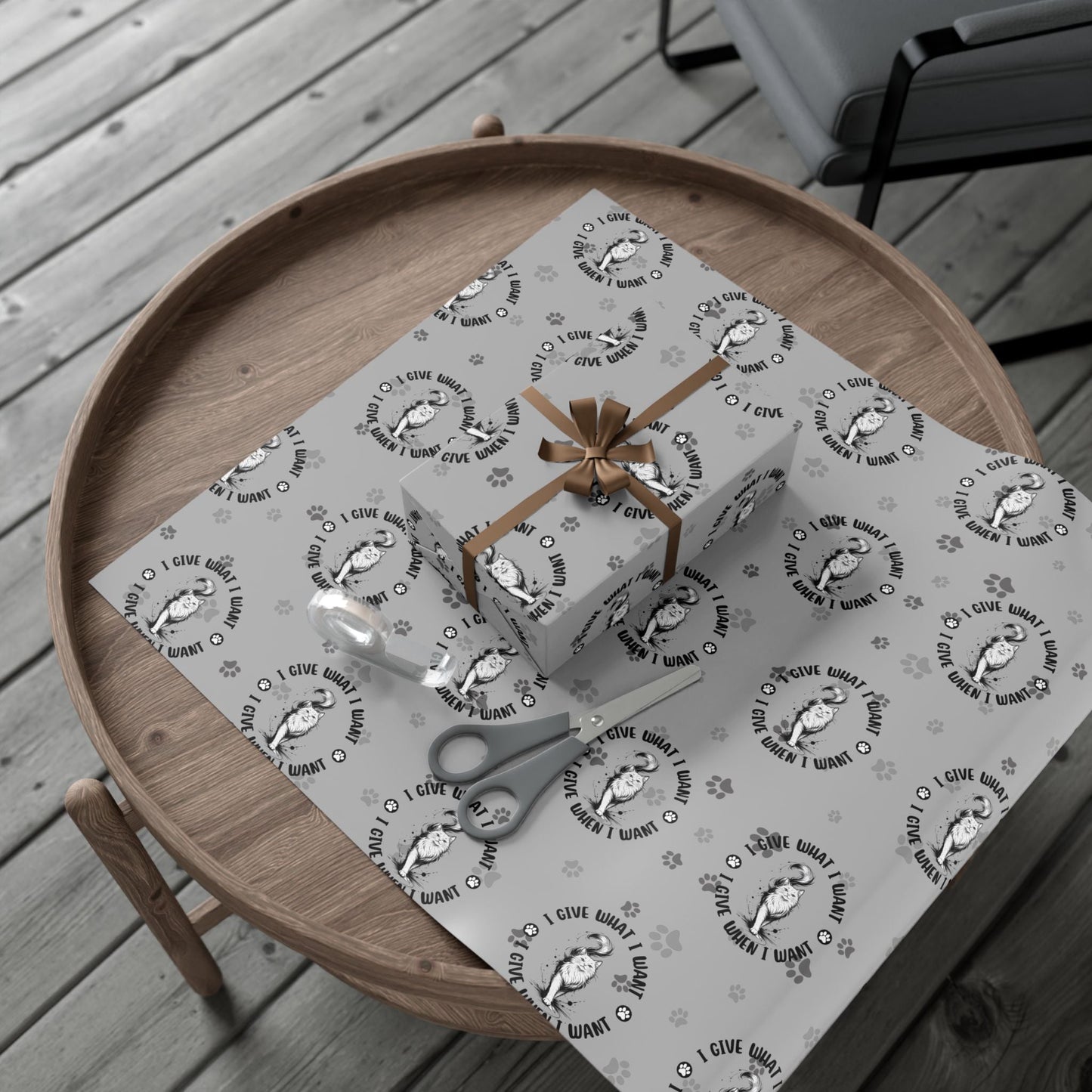 I Give What I Want – Cat Lover Gift Wrap