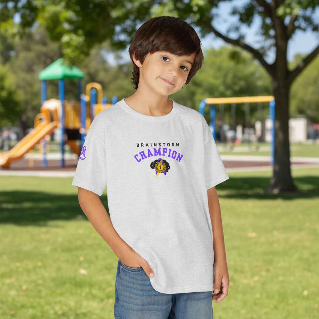 Brainstorm Champion Youth Tee – Neurostrong Kids Edition