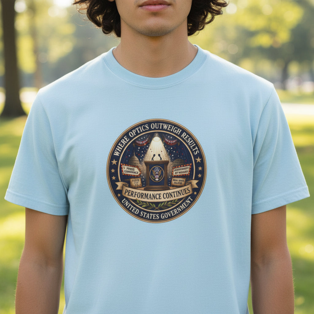T-shirt graphique Where Optics Outweigh Results