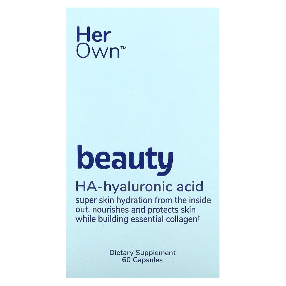 Capsules d'acide hyaluronique Her Own Beauty pour l'hydratation de la peau