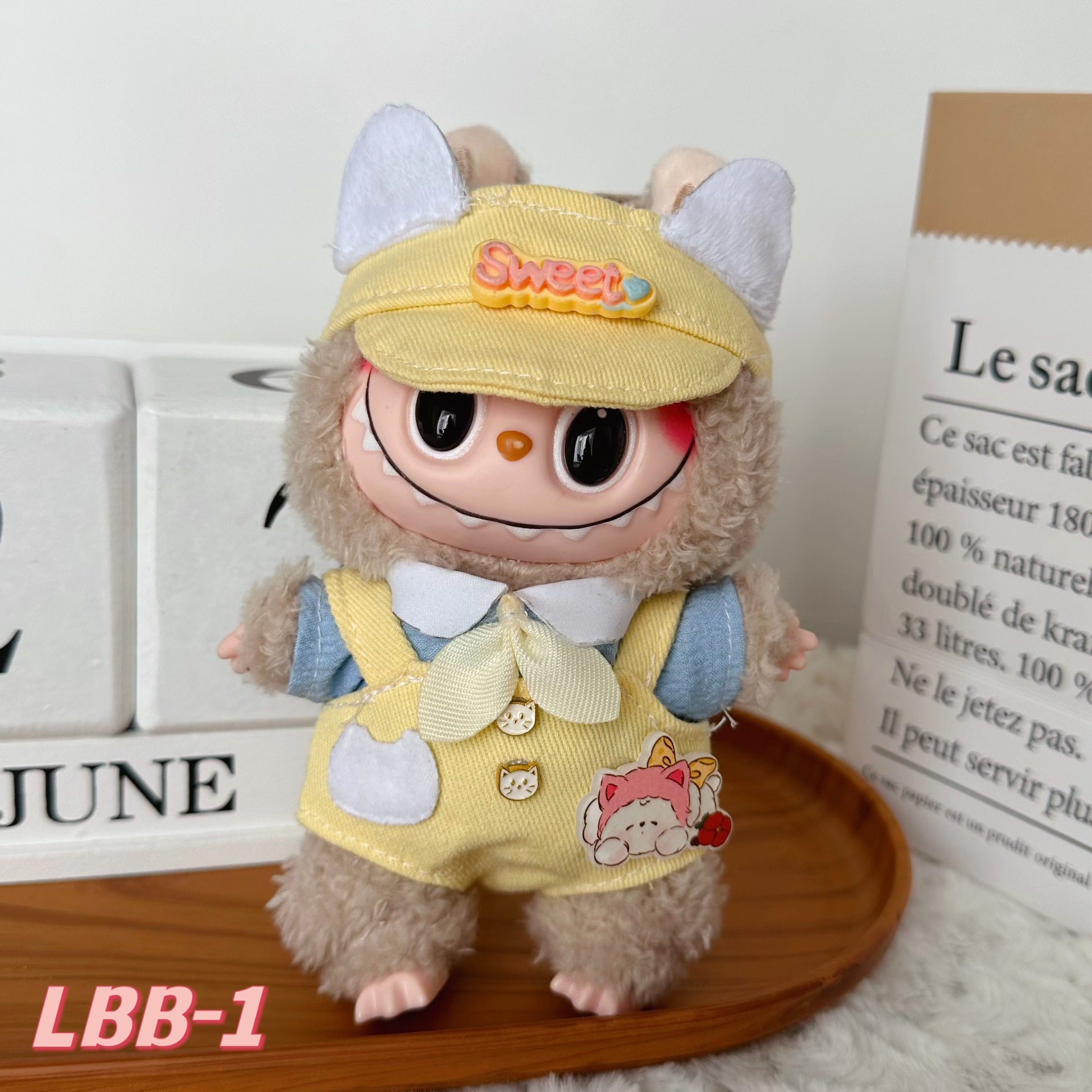 [Clothes Only]15-17 cm Labubu Sitting Party Doll Clothes Cute Set Clothes - Korvel