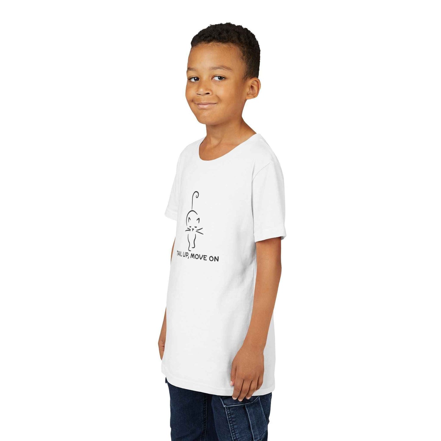 Tail Up, Move On Youth Tee – Small Human, Big Attitude