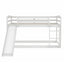 Twin over Twin Bunk Bed with Convertible Slide and Ladder   White - Korvel