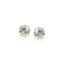 Boucles d'oreilles en or jaune 14k avec zircon cubique