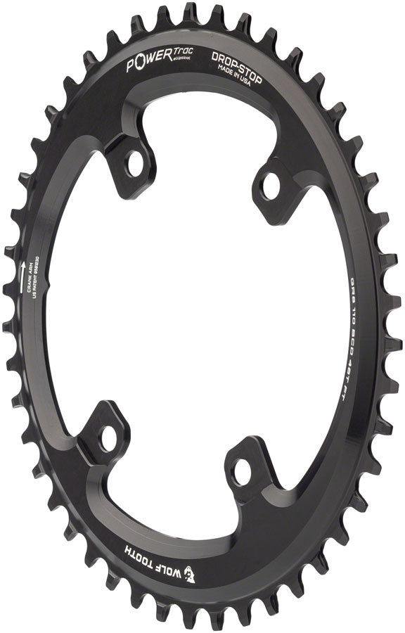Chaîne elliptique Wolf Tooth pour Shimano GRX - 46t Noir