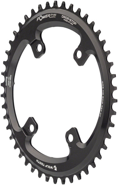 Wolf Tooth Elliptical Chainring for Shimano GRX - 46t Black