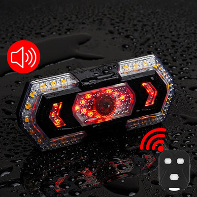 Bike Rear Lamp Smart Wireless Remote Turn Signal Lights Bicycle LED Taillight Easily Installation Bicycle Cycling Accessories - Korvel