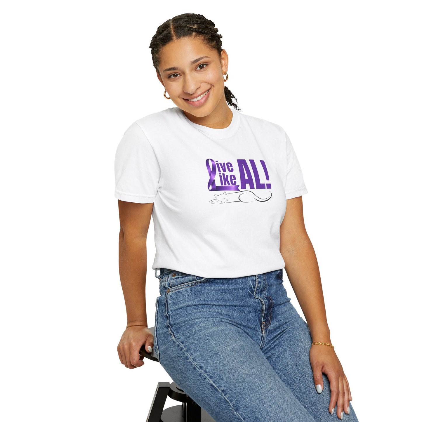 Live Like AL T-Shirt – Epilepsy Awareness Cat Tee
