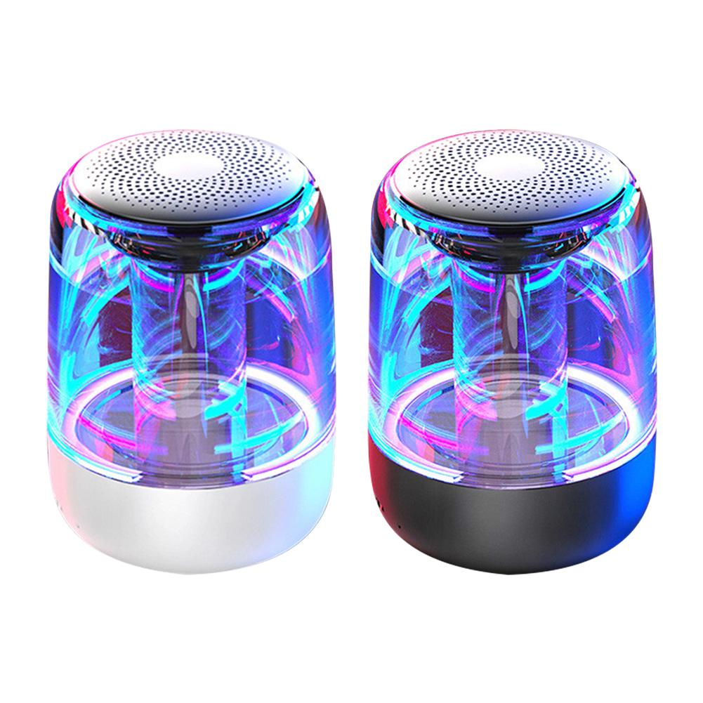 Portable Bluetooth Speaker with Powerful Bass and LED Light