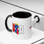 Taza de café con acento vibrante de EE. UU.