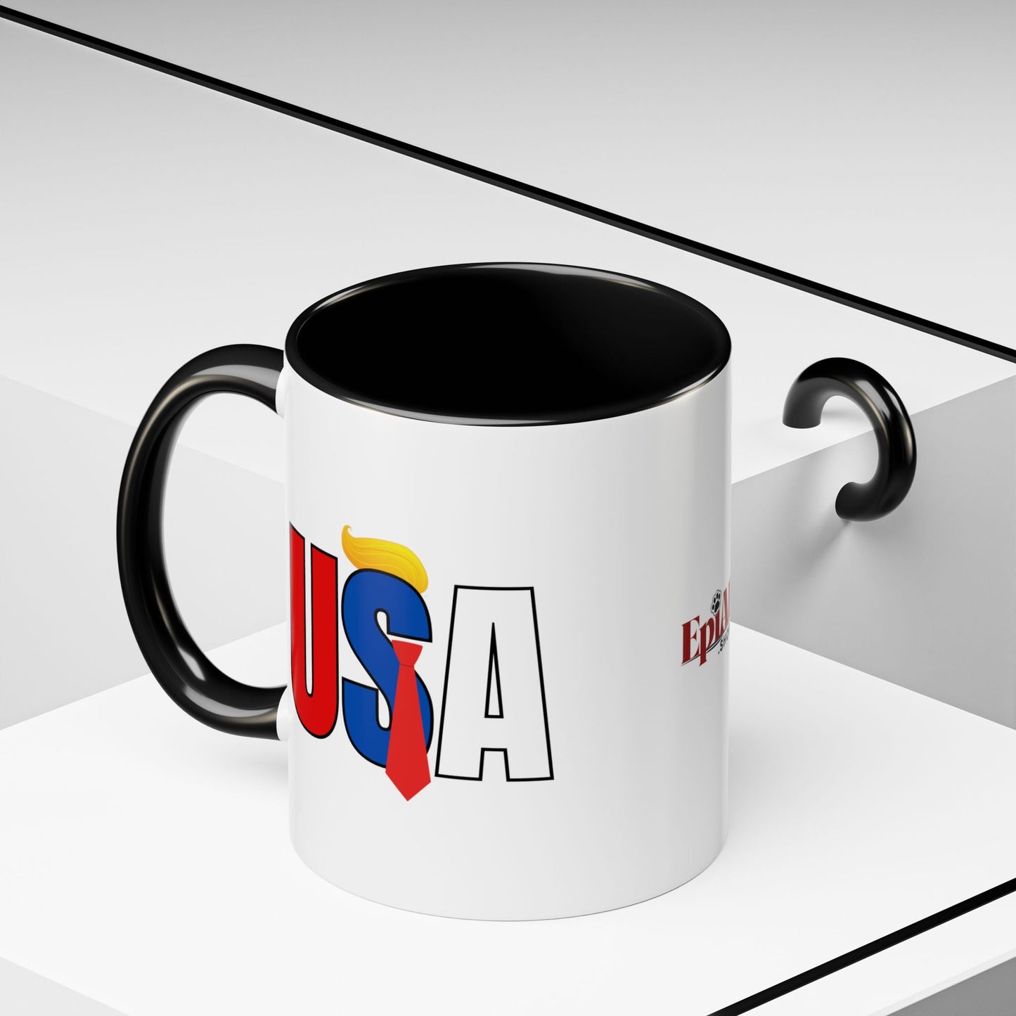 Taza de café con acento vibrante de EE. UU.