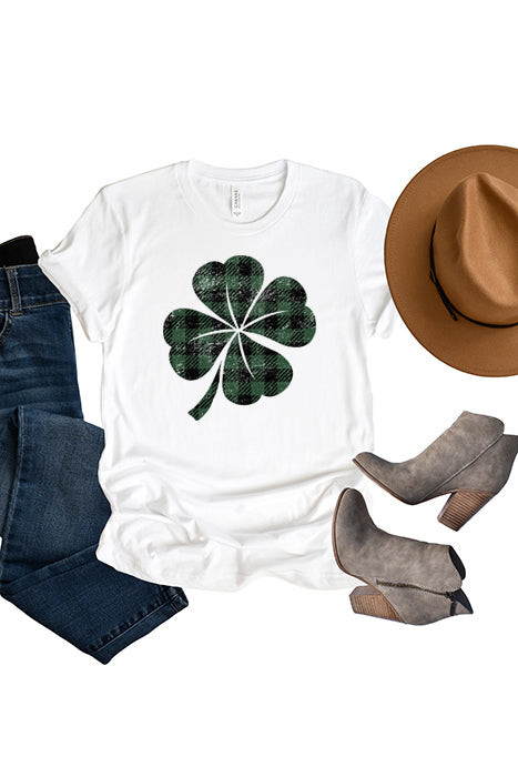 Plaid Clover-1265 Unisex T-Shirt