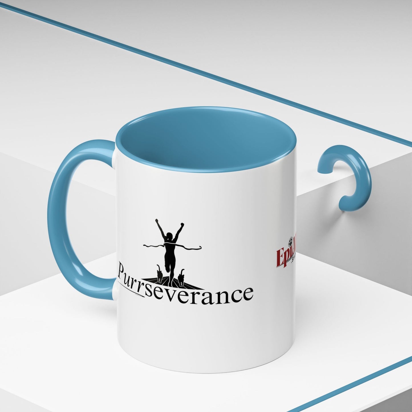 Purrseverance Accent Coffee Mug - Stylish & Functional