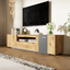 70 inch modern TV stand with 3 cabinets and drawers, entertainment center can accommodate TVs under 80 inches - Korvel