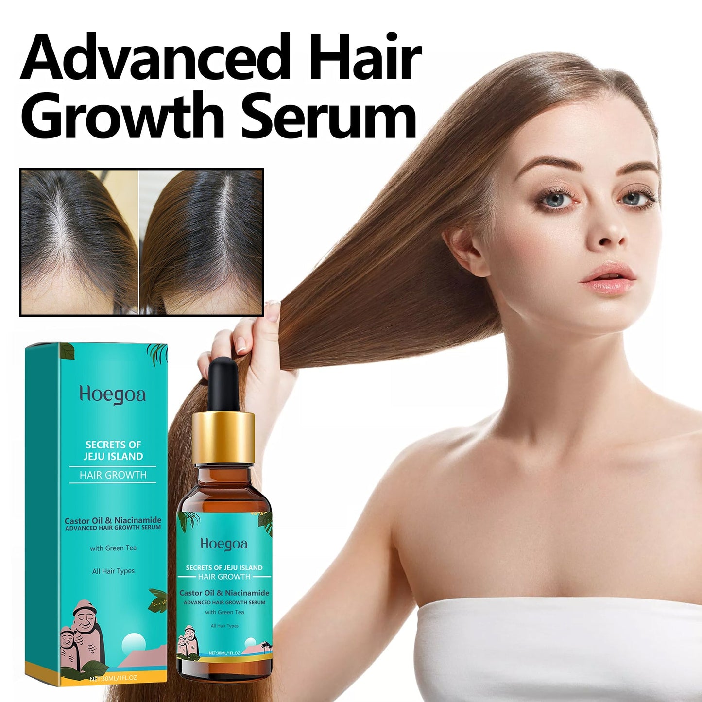 Esencia de Cuidado del Cabello Premium para Cabello Fuerte y Suave