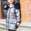 Veste matelassée en coton brillant pour enfants
