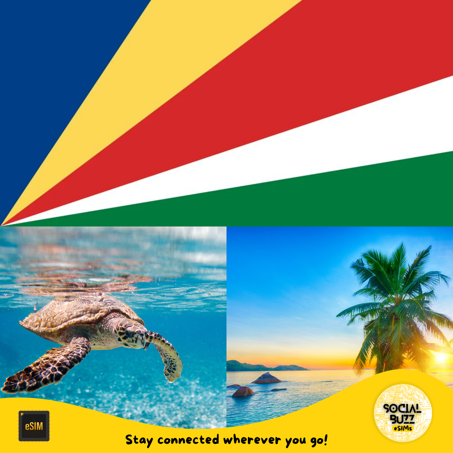 Forfait de données Internet eSIM aux Seychelles