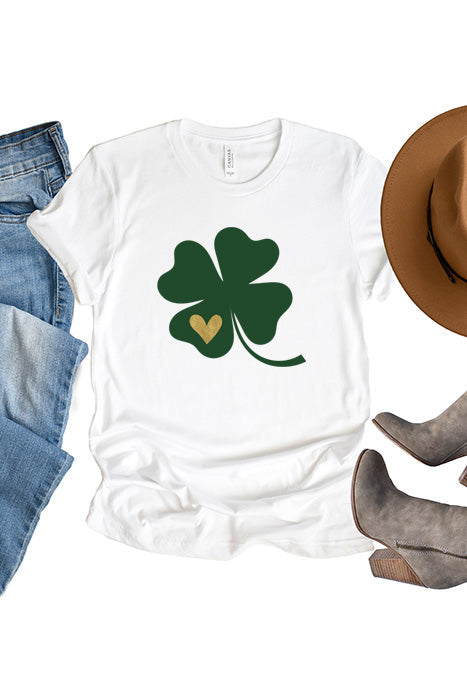 Clover Gold Heart T-Shirt