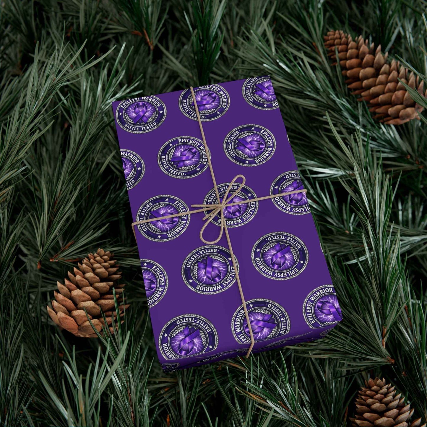 Epilepsy Warrior Gift Wrap - Purple Awareness Paper