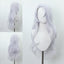 Anime Wig Spell Battle: Gojo Satoru Female Body Transformation, Long Curly Hair Cosplay, Chemical Fiber Wig Headset - Korvel