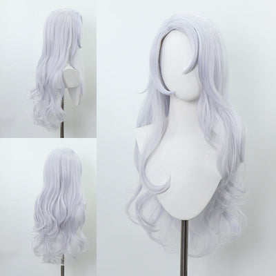 Anime Wig Spell Battle: Gojo Satoru Female Body Transformation, Long Curly Hair Cosplay, Chemical Fiber Wig Headset - Korvel