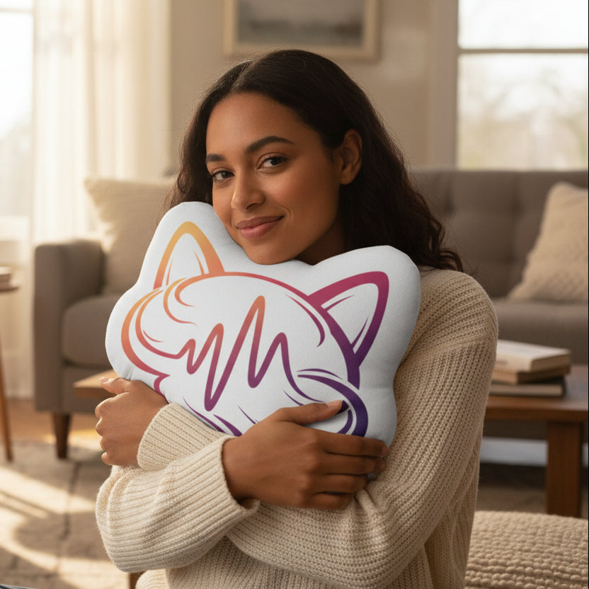 EpilepticAL Brain Cat Pillow - Unique Symbolic Decor