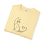 Purr Line Art Cat Unisex T-Shirt