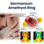 Germanium Amethyst Ring, Ring Simple Everything Fashion Pieces Fashion Clothing With Couple Ring - Korvel