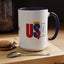 Taza de café con acento vibrante de EE. UU.