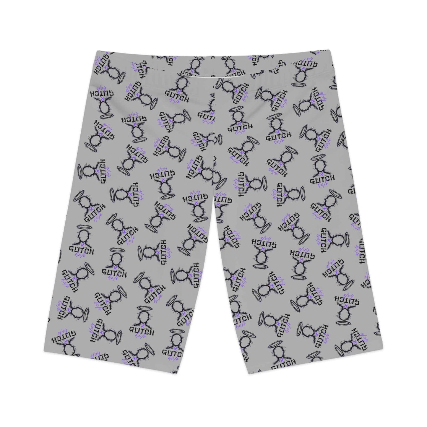 Glitch Pattern Women's Bike Shorts - Stylish Cycling Comfort