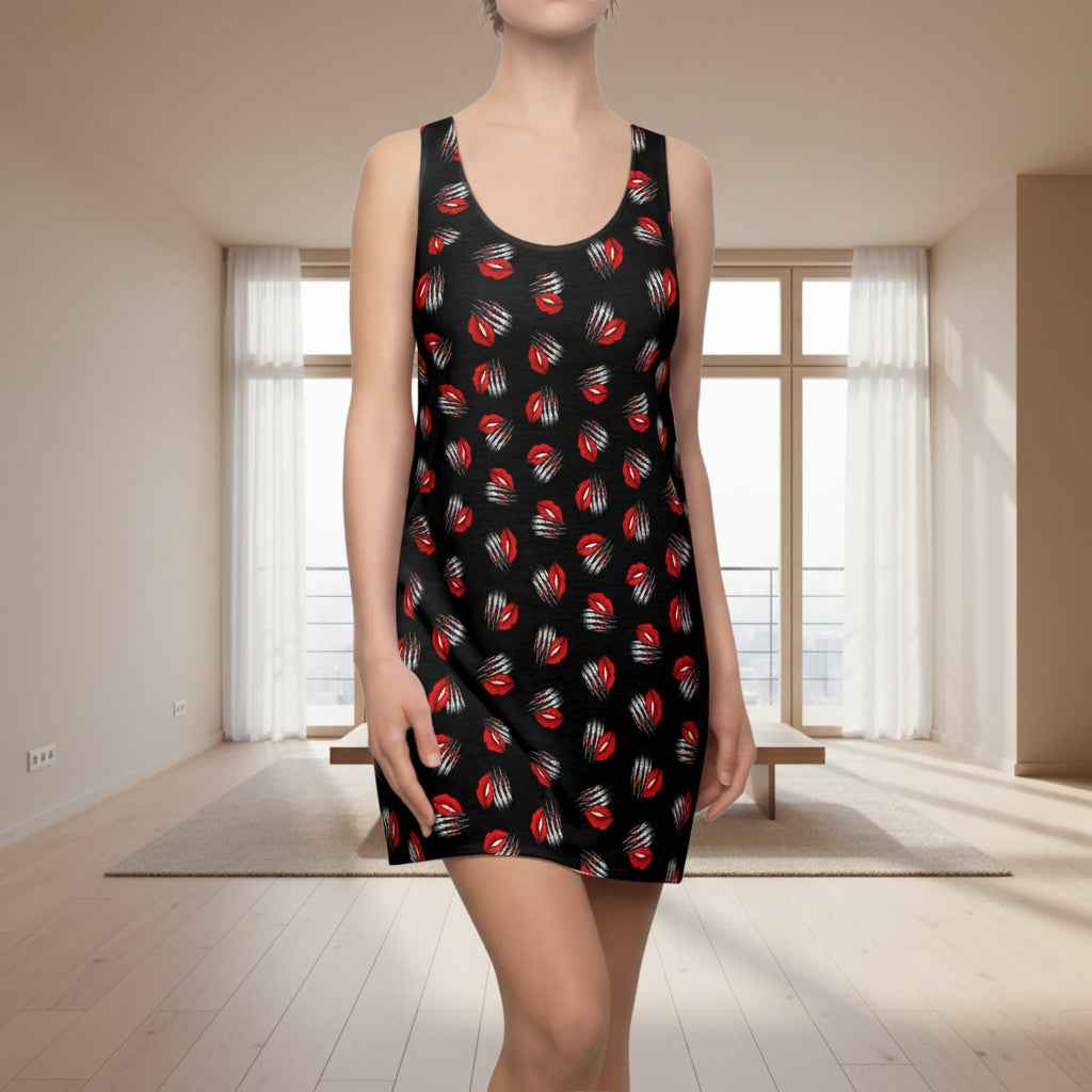 Soft Face, Sharp Claws Racerback Dress