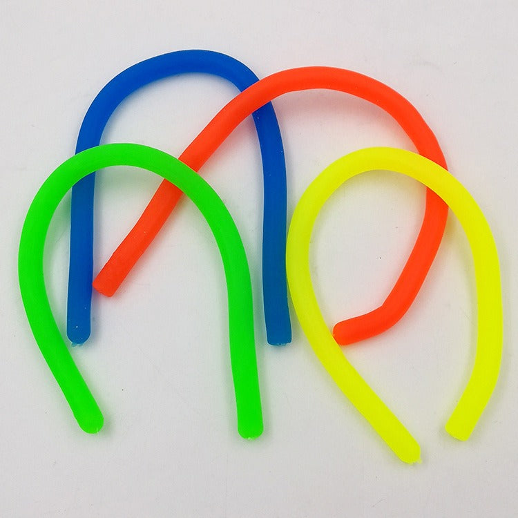 Cartoon unicorn cute pet animal lala music bracelet tpr soft rubber vent decompression noodle decompression toy - Korvel