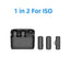 Charging case wireless lavalier microphone 1-to-2 live broadcast 2.4G noise cancelling microphone - Korvel