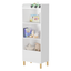 Kids 4-Tier Bookcase Children's Book Display Bookshelf Toy Storage Cabinet Organizer for Children's Room Playroom - Korvel