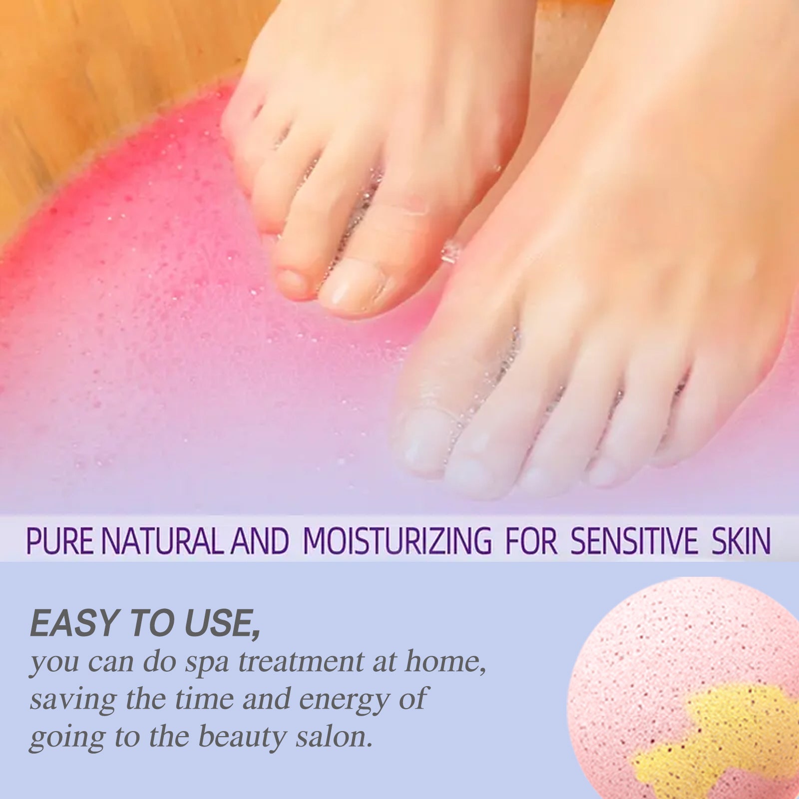 Foot Bath Ball, Moisturizing, Repairing, Anti-Cracking, Peeling, Cleaning, Relieving Physical Discomfort, Dispelling Cold And Dampness - Korvel